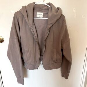 Abercrombie and fitch cropped hoodie